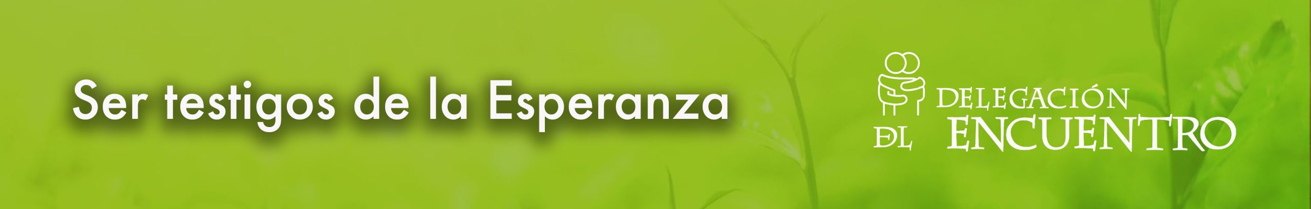 Ser testigos de la Esperanza Ser testigos de la Esperanza